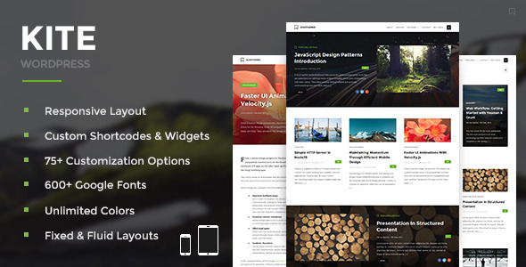 Kite - Responsive WordPress Theme