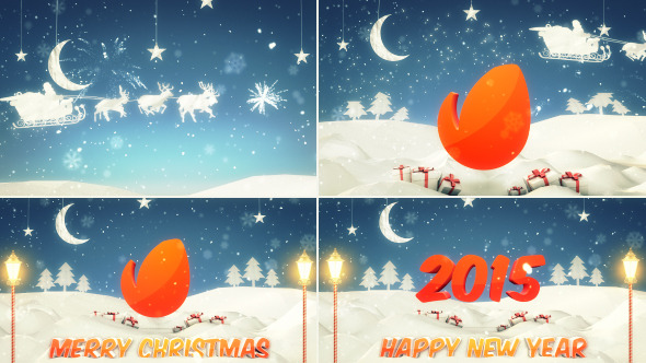 Christmas New Year Logo Intro Christmas New Year Logo Intro