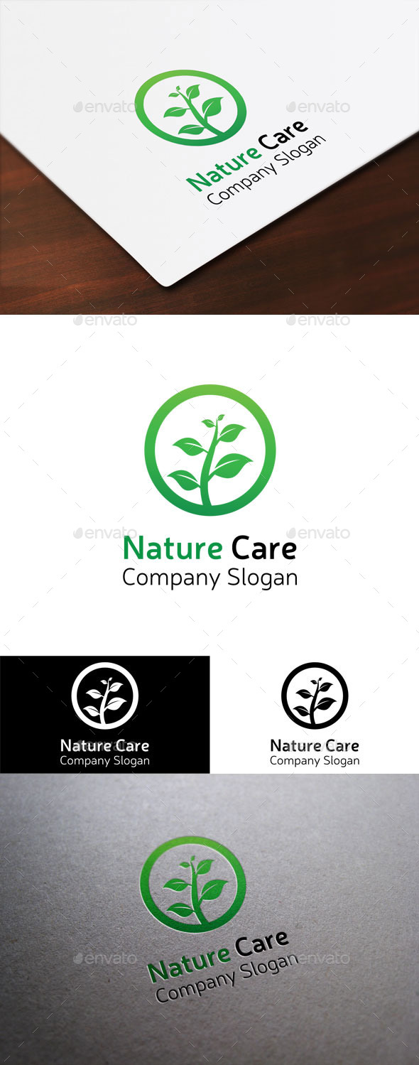 GraphicRiver Nature Care Logo 9380467 GraphicRiver Nature Care Logo 9380467