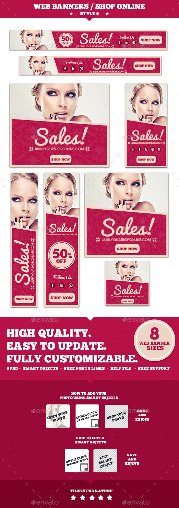 Web Banners Shop Online Style 5 Web Banners Shop Online Style 5