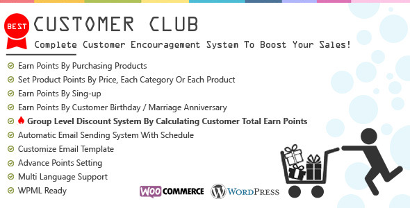 CodeCanyon Customer Club Advanced WooCommerce Point System 9381044 CodeCanyon Customer Club Advanced WooCommerce Point System 9381044