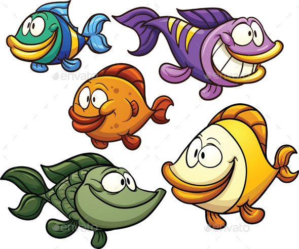 GraphicRiver Cartoon Fish 9382024 GraphicRiver Cartoon Fish 9382024