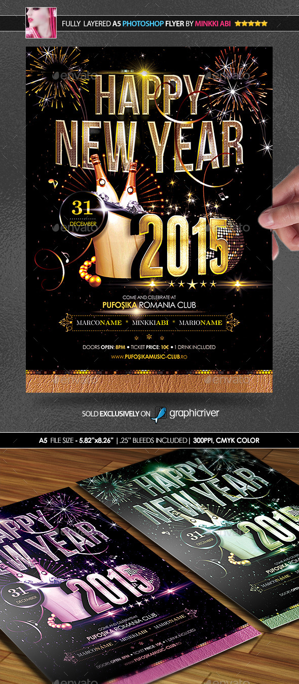 GraphicRiver 2015 New Year Poster Flyer 9382524 GraphicRiver 2015 New Year Poster Flyer 9382524