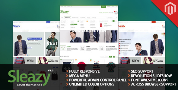 ThemeForest SEO Responsive Magento Fashion Theme Sleazy 9213237 ThemeForest SEO Responsive Magento Fashion Theme Sleazy 9213237