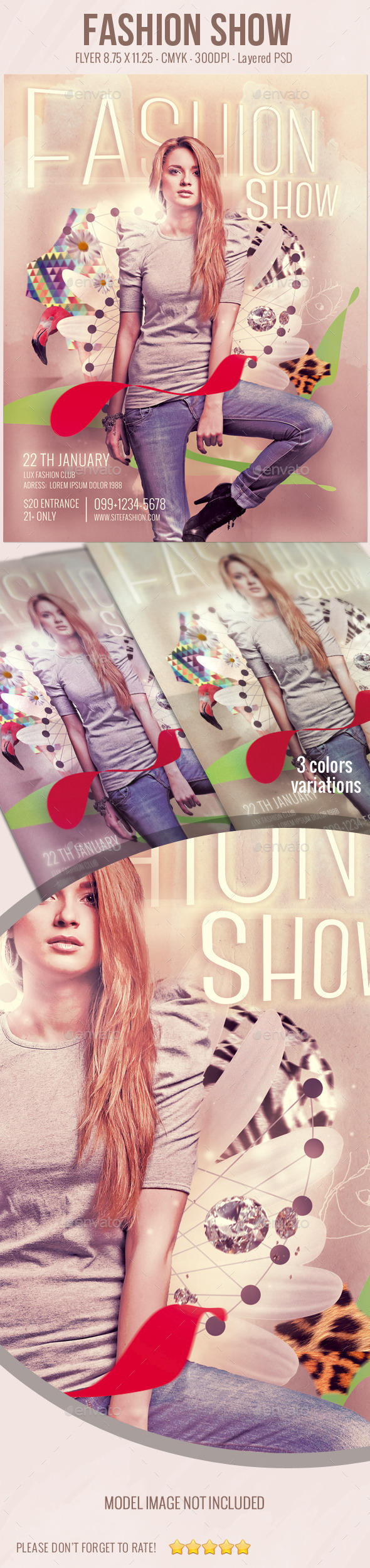 GraphicRiver Fashion Show Flyer 9383093 GraphicRiver Fashion Show Flyer 9383093