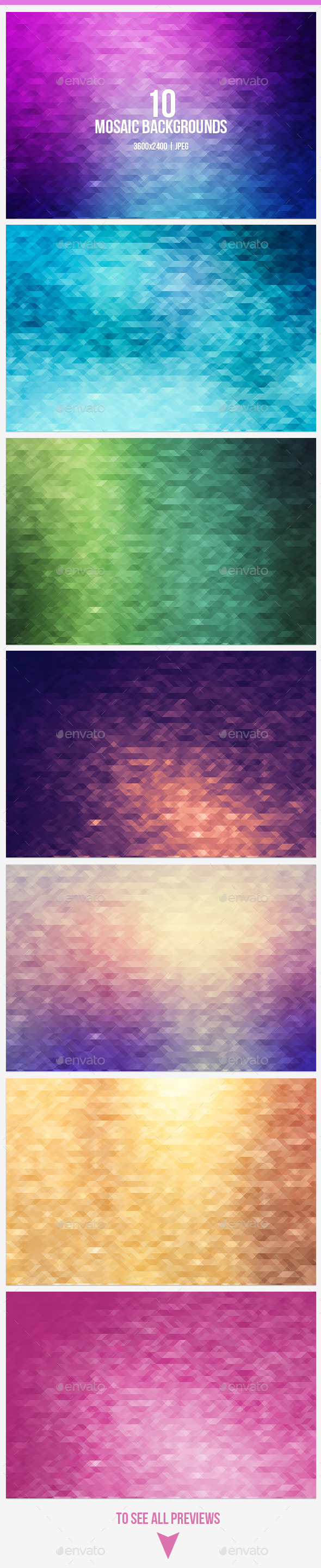 GraphicRiver Mosaic Backgrounds 9383440 GraphicRiver Mosaic Backgrounds 9383440