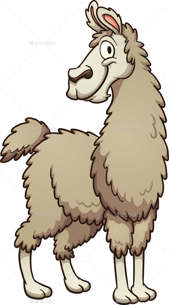 GraphicRiver Cartoon Llama 9384927 GraphicRiver Cartoon Llama 9384927
