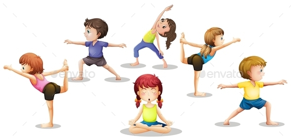 GraphicRiver Children Stretching 9385470 GraphicRiver Children Stretching 9385470