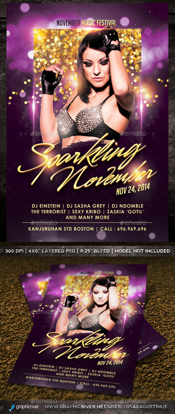 GraphicRiver Sparkling November FLyer 9385741 GraphicRiver Sparkling November FLyer 9385741