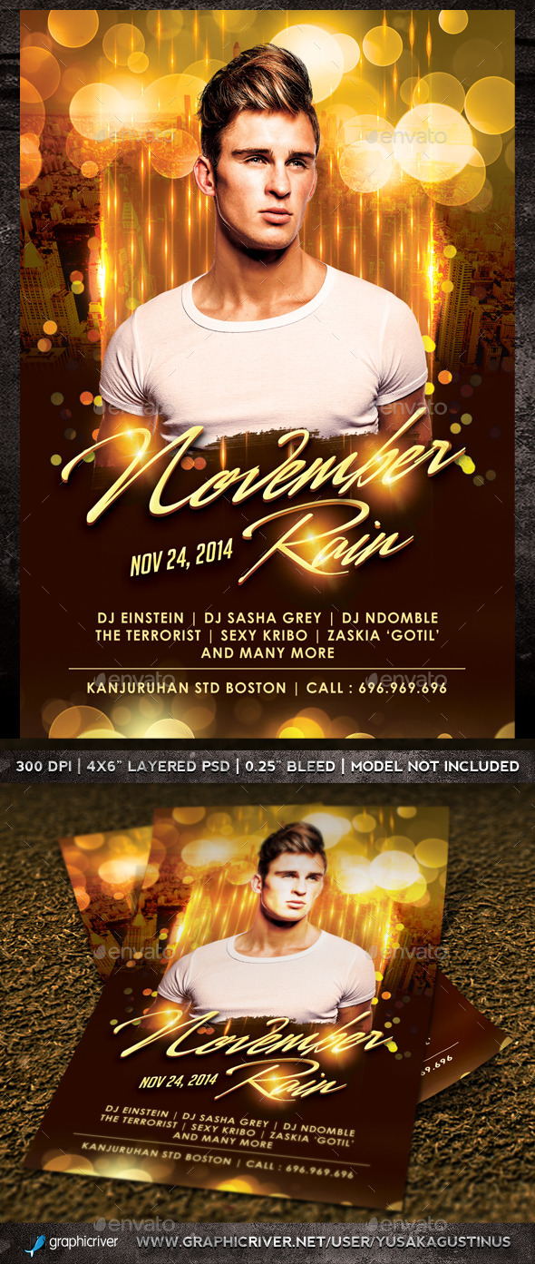 GraphicRiver November Rain Flyer 9385847 GraphicRiver November Rain Flyer 9385847