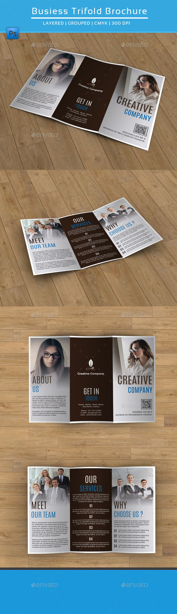 GraphicRiver Clean Business Trifold Brochure-V181 9386306 GraphicRiver Clean Business Trifold Brochure-V181 9386306