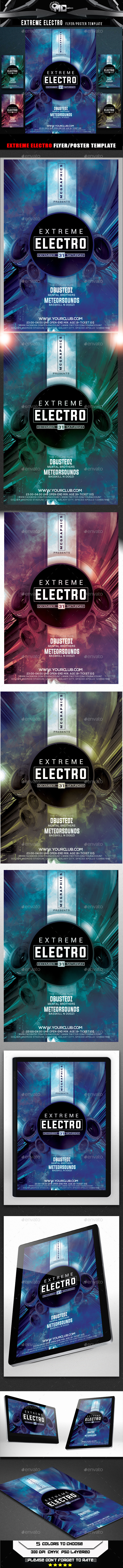 GraphicRiver Extreme Electro Flyer Template 9395842 GraphicRiver Extreme Electro Flyer Template 9395842