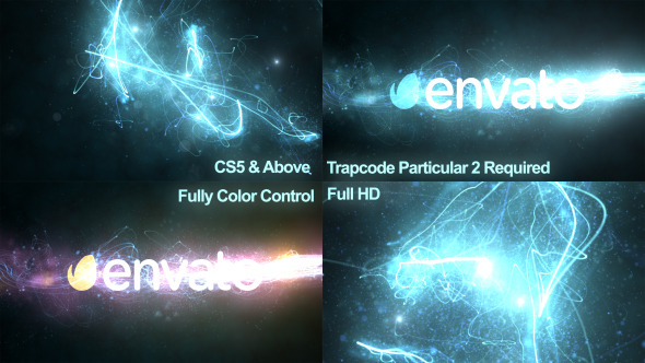 Glowing Particles Logo Reveal 5 Glowing Particles Logo Reveal 5