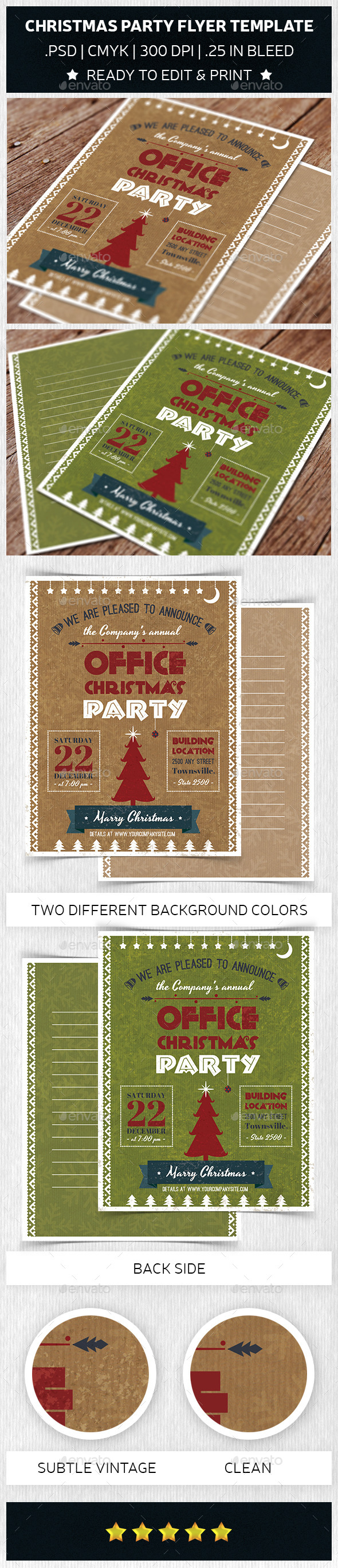 Christmas Party Flyer Template Trend