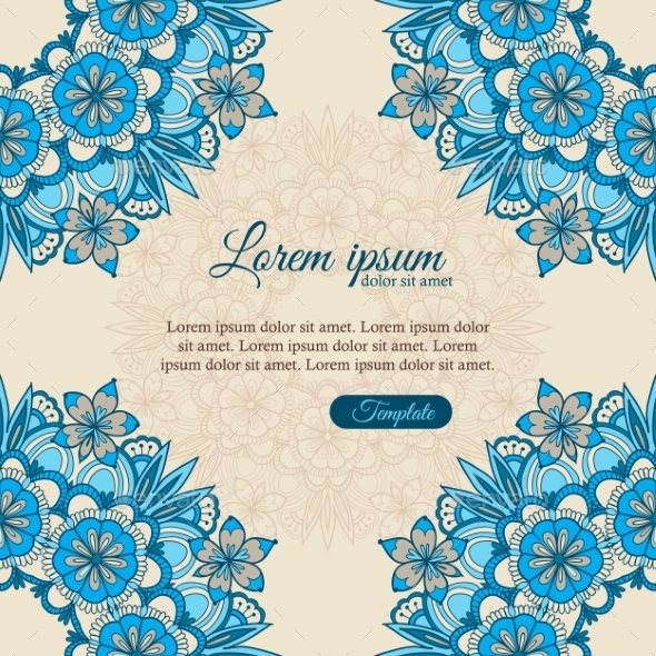 GraphicRiver Floral Invitation Template 9402535 GraphicRiver Floral Invitation Template 9402535