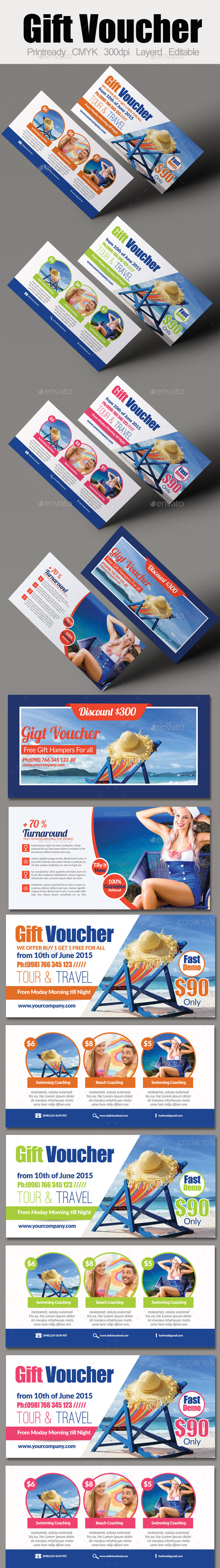 GraphicRiver Tour Travel Gift Voucher Bundle 9404597 GraphicRiver Tour Travel Gift Voucher Bundle 9404597