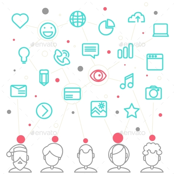 GraphicRiver Social Network and Teamwork Concept 9404672 GraphicRiver Social Network and Teamwork Concept 9404672