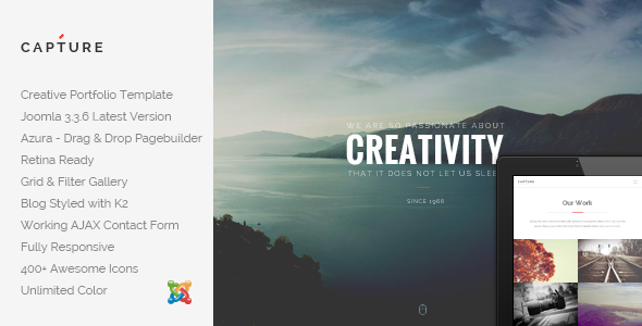 ThemeForest Capture Creative Portfolio Joomla Template 9405405 ThemeForest Capture Creative Portfolio Joomla Template 9405405