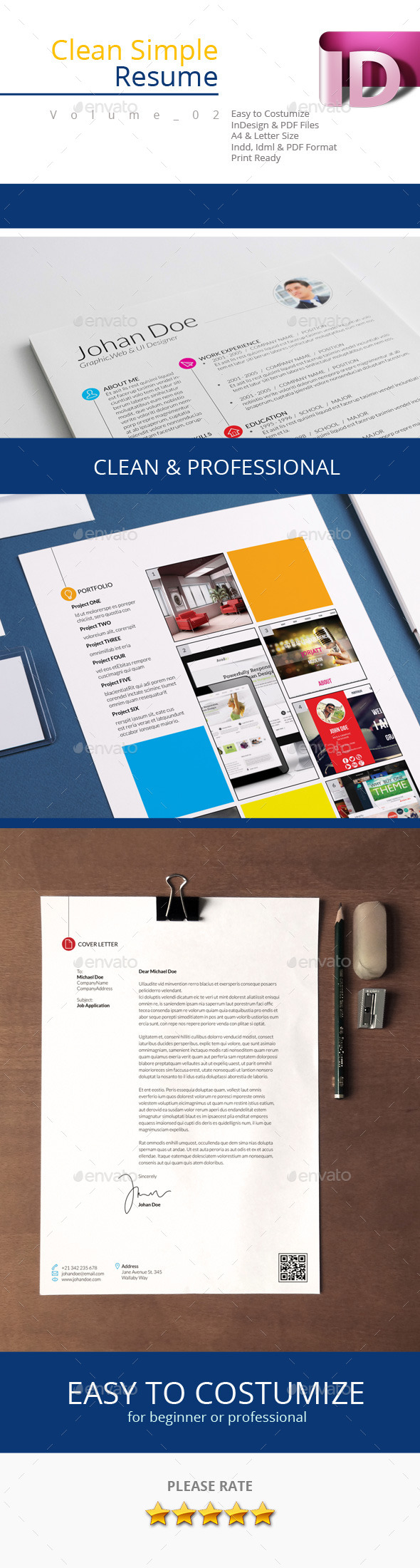 GraphicRiver Clean Simple Resume V.02 9405418 GraphicRiver Clean Simple Resume V.02 9405418
