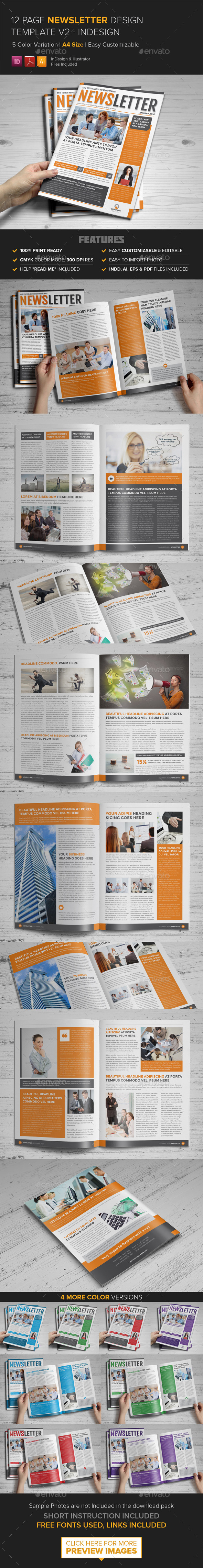 GraphicRiver Newsletter Template v2 InDesign 9406190 GraphicRiver Newsletter Template v2 InDesign 9406190
