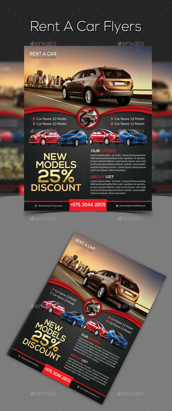 GraphicRiver Rent a Car Flyer 9357845 GraphicRiver Rent a Car Flyer 9357845