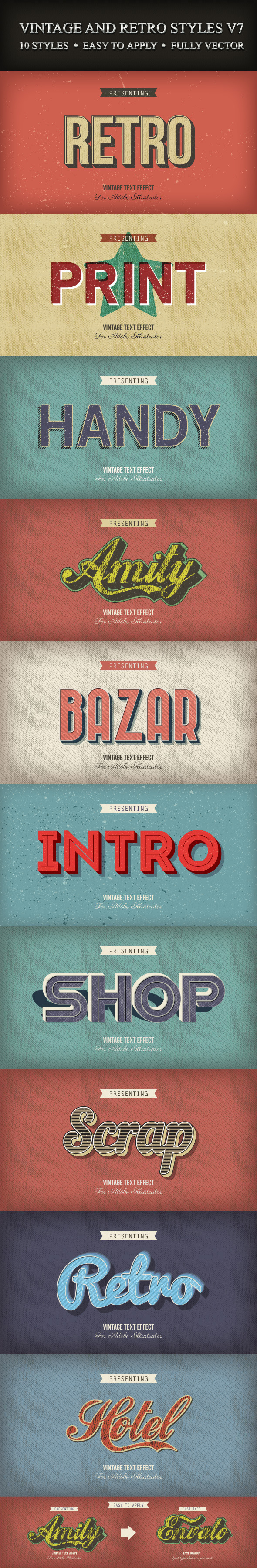 GraphicRiver Vintage and Retro Styles V7 9407343 GraphicRiver Vintage and Retro Styles V7 9407343