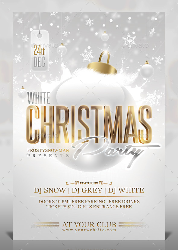 GraphicRiver White Christmas Party Flyer 9407849 GraphicRiver White Christmas Party Flyer 9407849