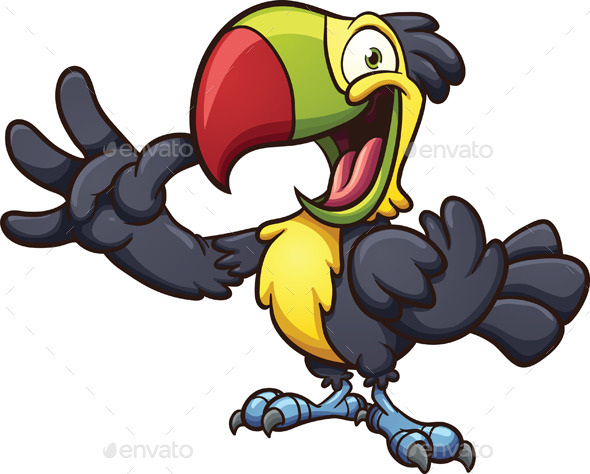 GraphicRiver Cartoon Toucan 9408111 GraphicRiver Cartoon Toucan 9408111