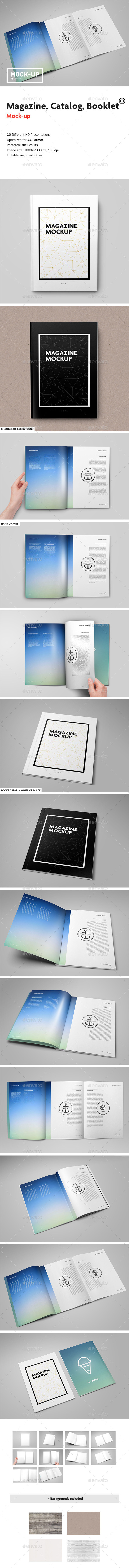 Magazine Catalog Booklet Mock-Up Magazine Catalog Booklet Mock-Up