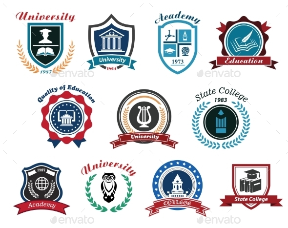 University, Academy and College Emblems (Miscellaneous)