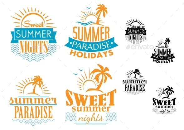 Summer, Travel and Vacation Badges (Travel)