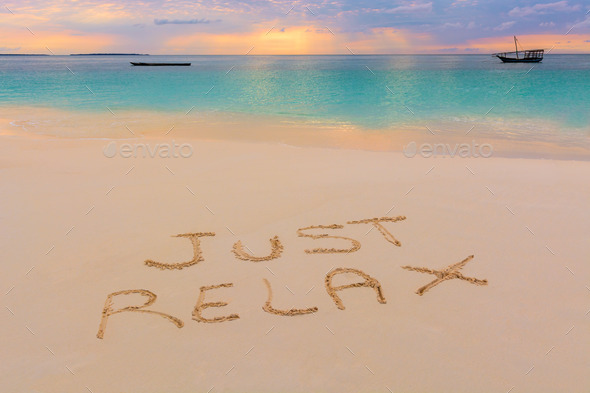 Just relax sign