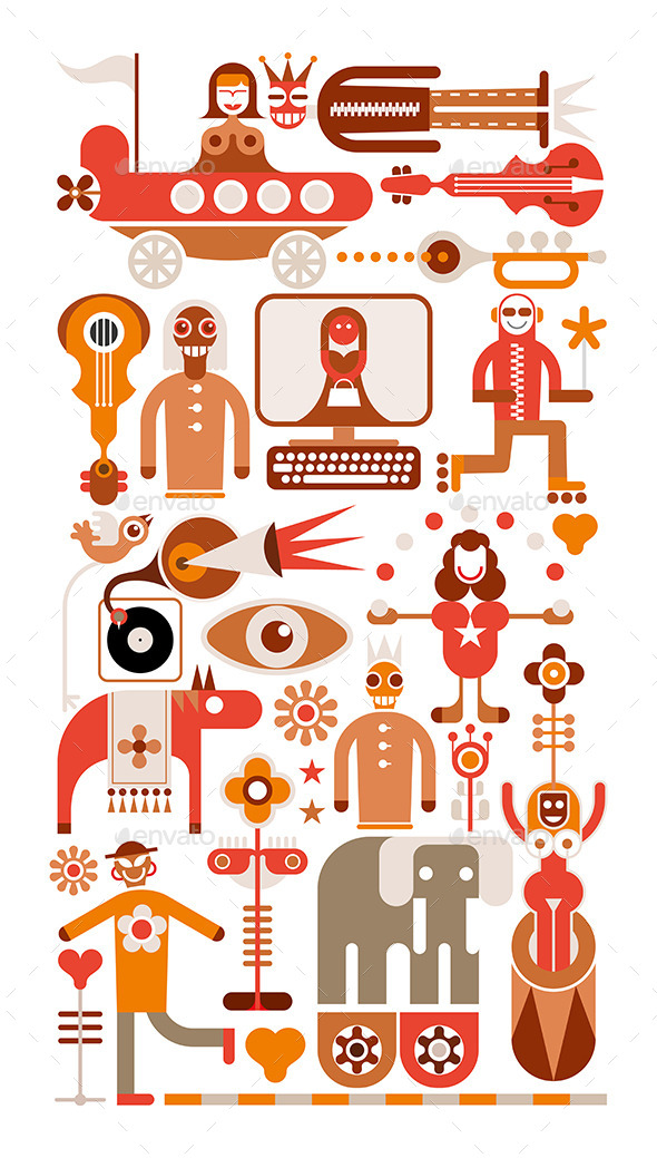 GraphicRiver Circus Show Vector Illustration 9411734 GraphicRiver Circus Show Vector Illustration 9411734