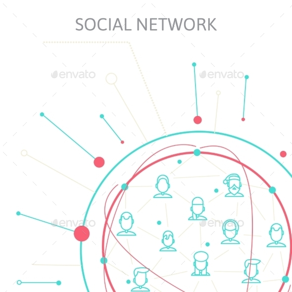 GraphicRiver Social Media Circles Network Illustration Vector 9412008 GraphicRiver Social Media Circles Network Illustration Vector 9412008