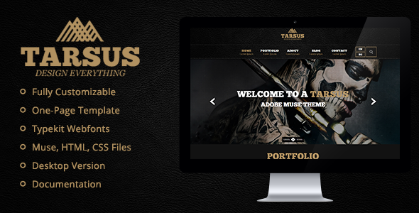 Tarsus - Creative One Page Muse Template