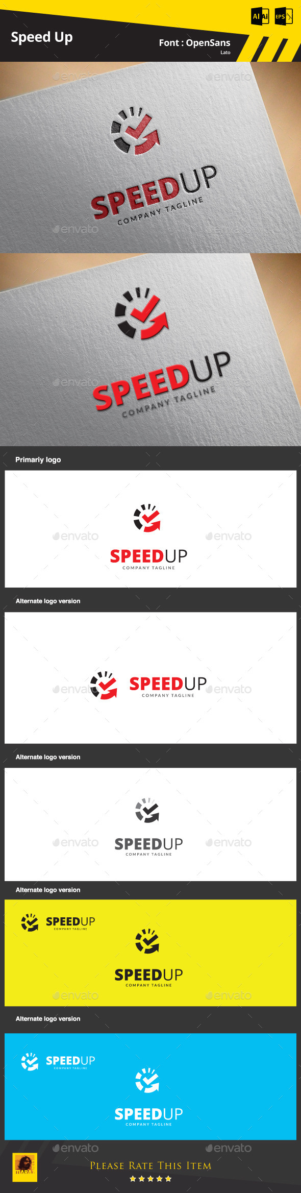 Speed Up Logo Template