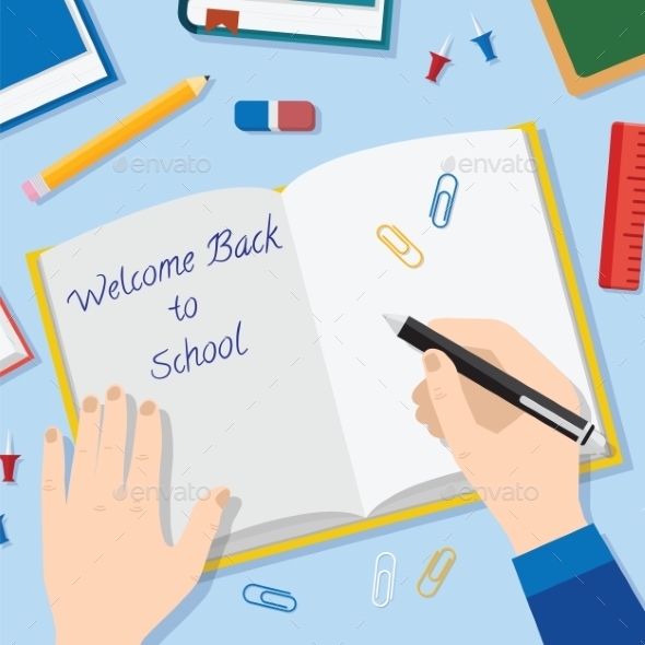 GraphicRiver Back to School Flat Style Vector Background 9412341 GraphicRiver Back to School Flat Style Vector Background 9412341