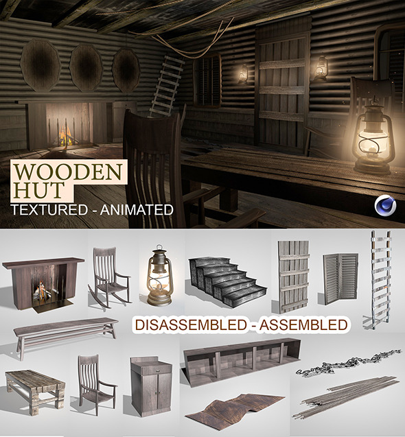 3DOcean Wooden Hut Render Setup 9412350 3DOcean Wooden Hut Render Setup 9412350