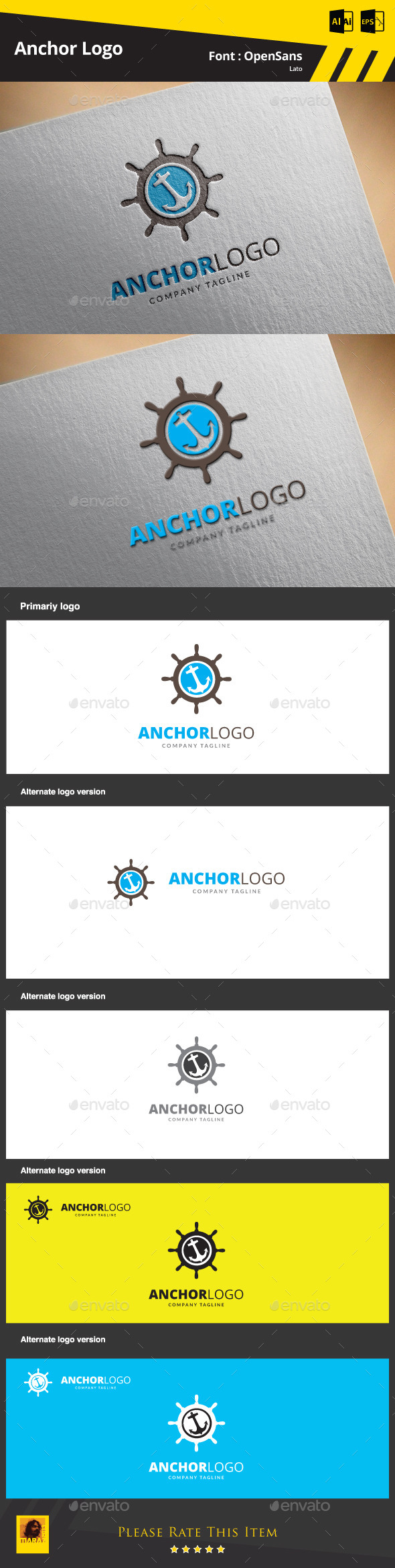 GraphicRiver Anchor Logo Template 9412425 GraphicRiver Anchor Logo Template 9412425