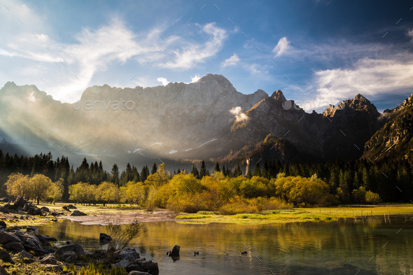 Autumn morning in the alps (Misc) Photo Download