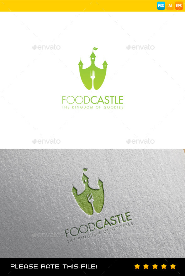 GraphicRiver Food Castle Logo 9378545 GraphicRiver Food Castle Logo 9378545