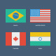 181 Flat World Flags 181 Flat World Flags - GraphicRiver Item for Sale
