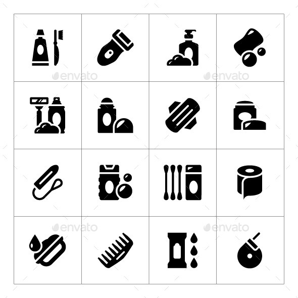 GraphicRiver Set Icons of Hygiene 9412961 GraphicRiver Set Icons of Hygiene 9412961