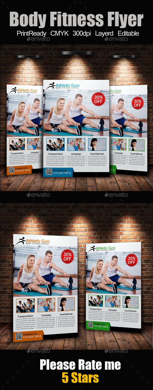 A4 Body Fitness Flyer