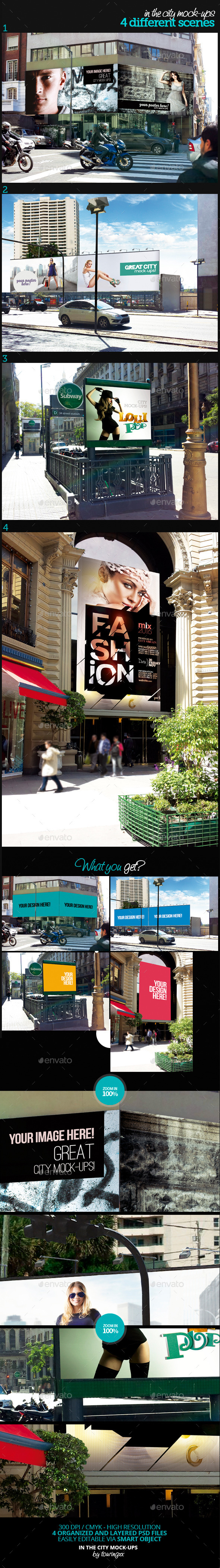 In The City Mock-Ups Template Pack In The City Mock-Ups Template Pack