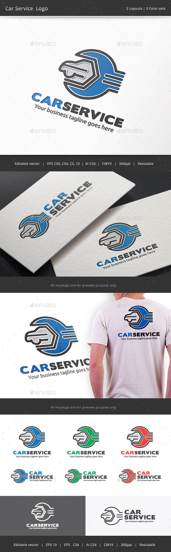 GraphicRiver Car Service Garage Logo 9423254 GraphicRiver Car Service Garage Logo 9423254