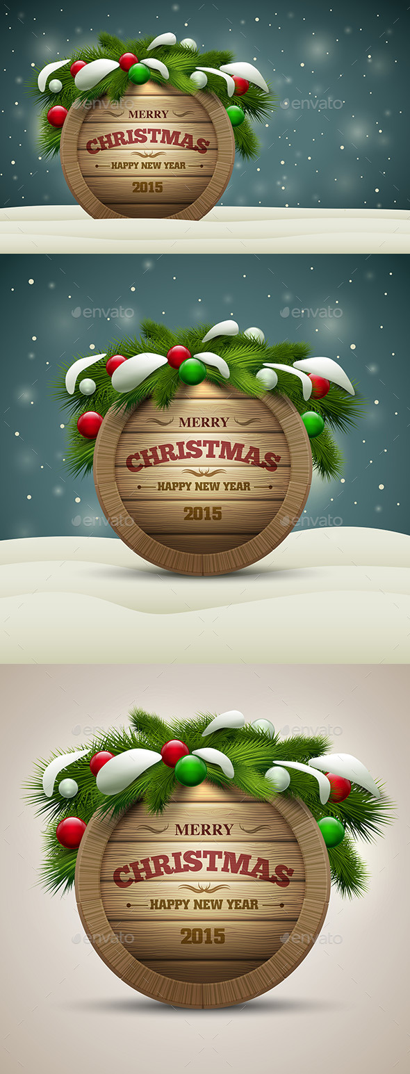 GraphicRiver Wooden Christmas Signboard 9423934 GraphicRiver Wooden Christmas Signboard 9423934
