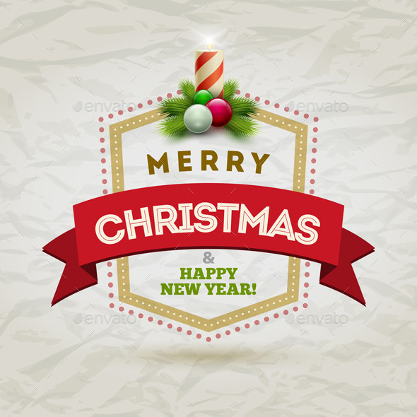 GraphicRiver Modern Christmas Badge 9424304 GraphicRiver Modern Christmas Badge 9424304