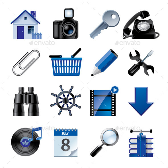GraphicRiver Blue Website and Internet Icons 9425017 GraphicRiver Blue Website and Internet Icons 9425017