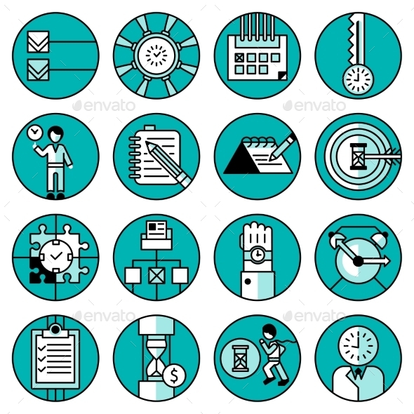 Time Management Icons (Business)